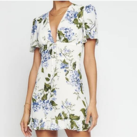 Reformation Dresses & Skirts - Reformation Mya Riviera Floral Mini Dress Size 10